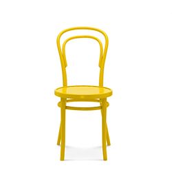 Žltá drevená stolička Fameg Jesper