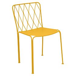 Žltá záhradná stolička Fermob Kintbury
