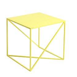 Žltý odkladací stolík Custom Form Memo