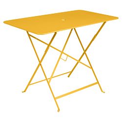 Žltý záhradný stolík Fermob Bistro, 97 x 57 cm