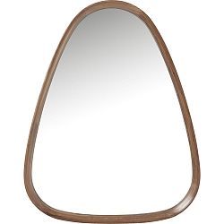 Zrkadlo s hnedým dreveným rámom Kare Design Denver, 75 x 95 cm
