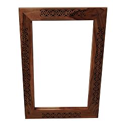 Zrkadlo s rámom z masívneho palisandrového dreva Massive Home Rosie