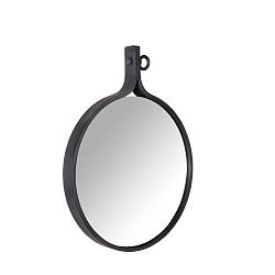 Zrkadlo v čiernom ráme Dutchbone Attractif, šírka 41 cm